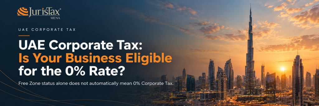 UAE Corporate Tax and 0% rate eligibility for Free Zone companies